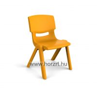 Piroska szék,natúr ülőlap -fehér csővázas 34 cm ülésmagasság