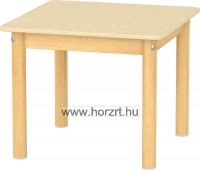 Téglalap asztal bükkfából<br>70x120 cm<br>58 cm magas