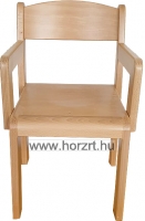 Lili szék, ovis méret, 30 cm magas, zöld támlával és ülőkével, rakásolható