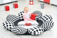 Gyermek pad - piros - 90x35x35 cm, ülésmagasság 20 cm
